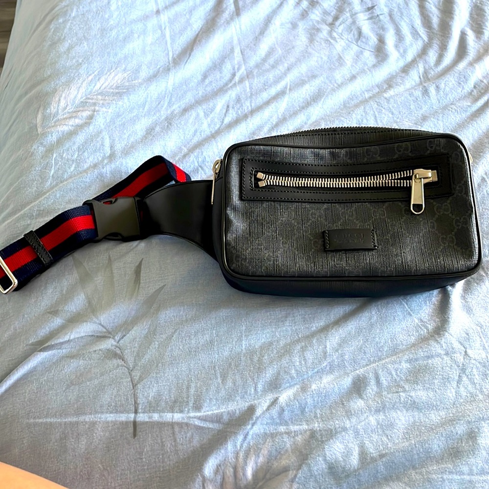 Gucci GG black belt bag Men
